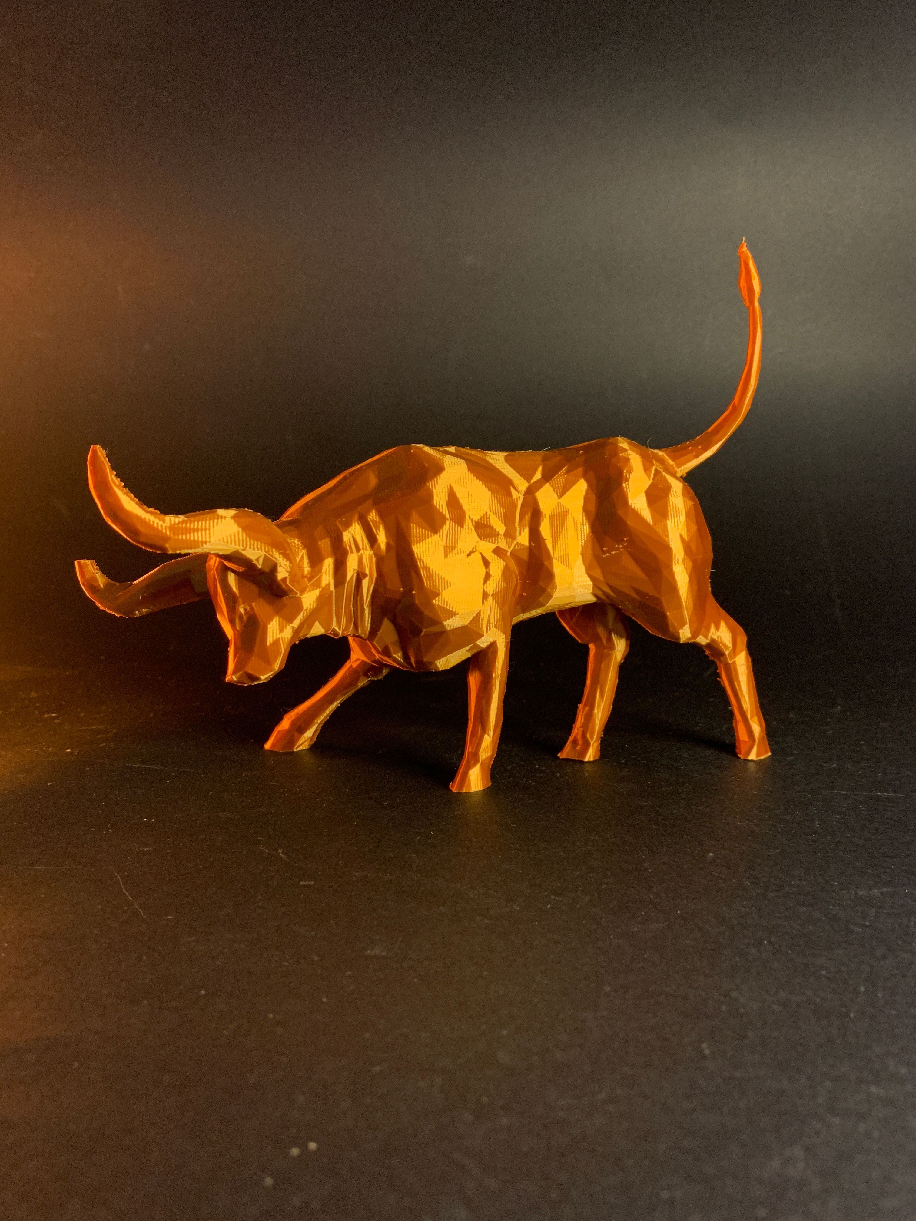 Toro Alcista — Low Poly, foto 2