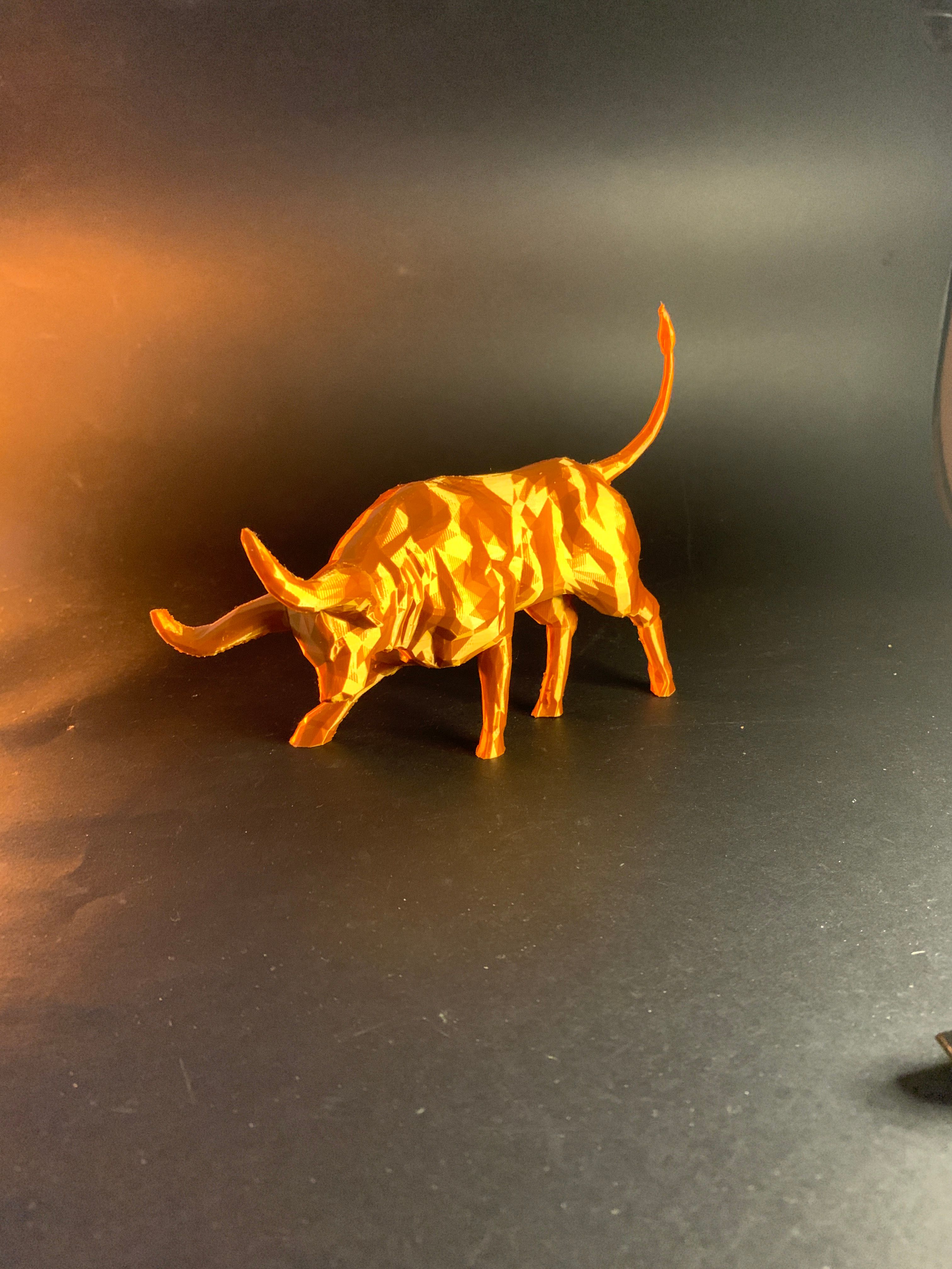 Toro Alcista — Low Poly, foto 3