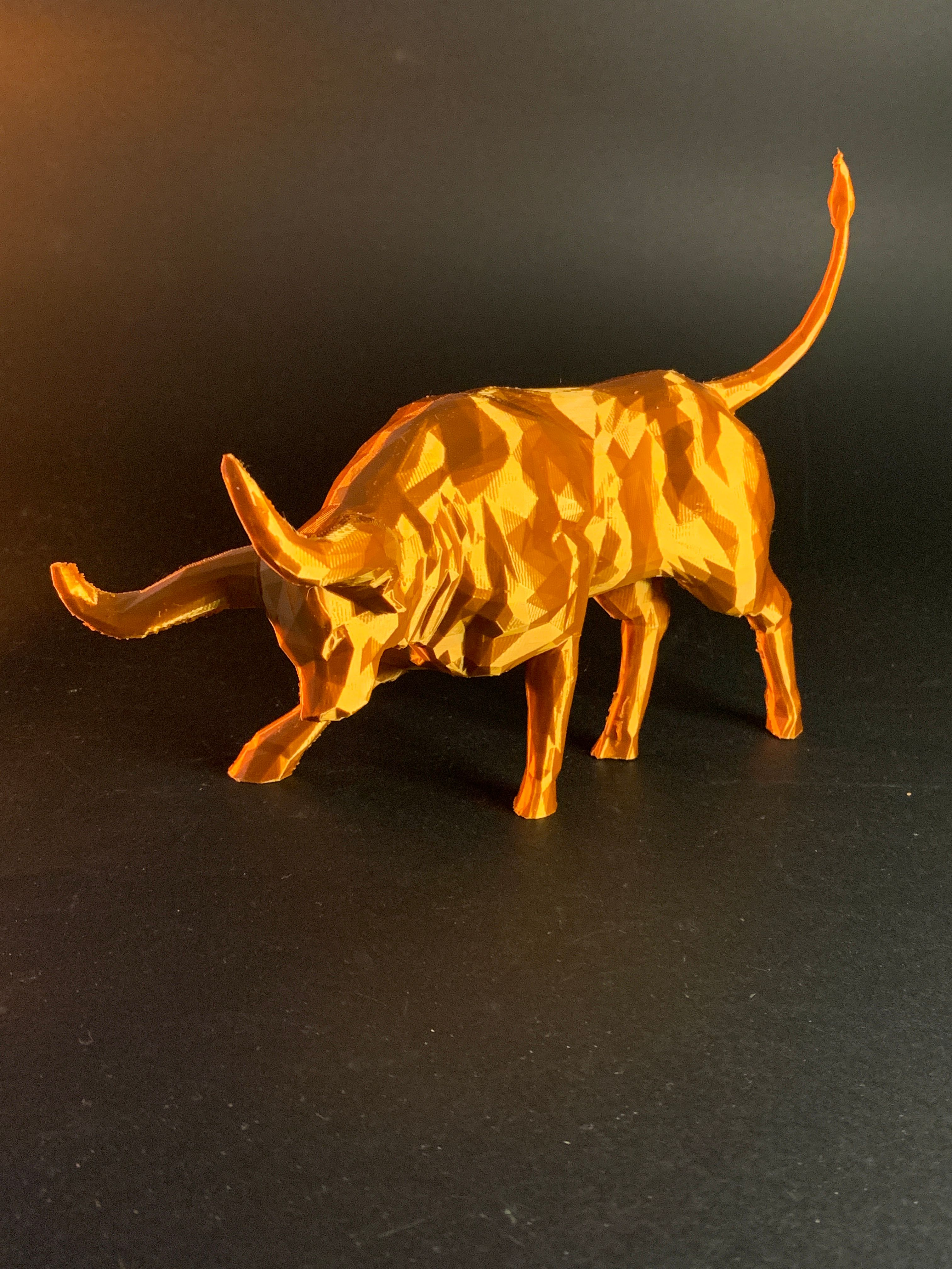Toro Alcista — Low Poly, foto 4