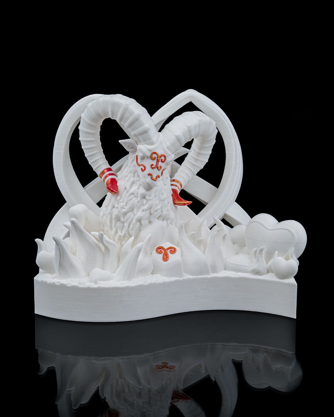 My Valentine is an Aries — Figura de zodiaco (Aries), impreso en 3D