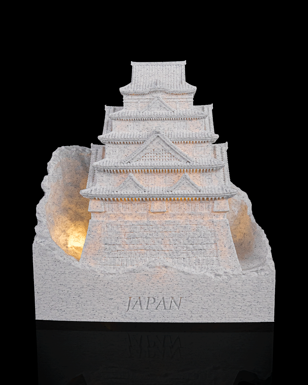 Fortaleza de Osaka — Monumento en miniatura, impreso en 3D