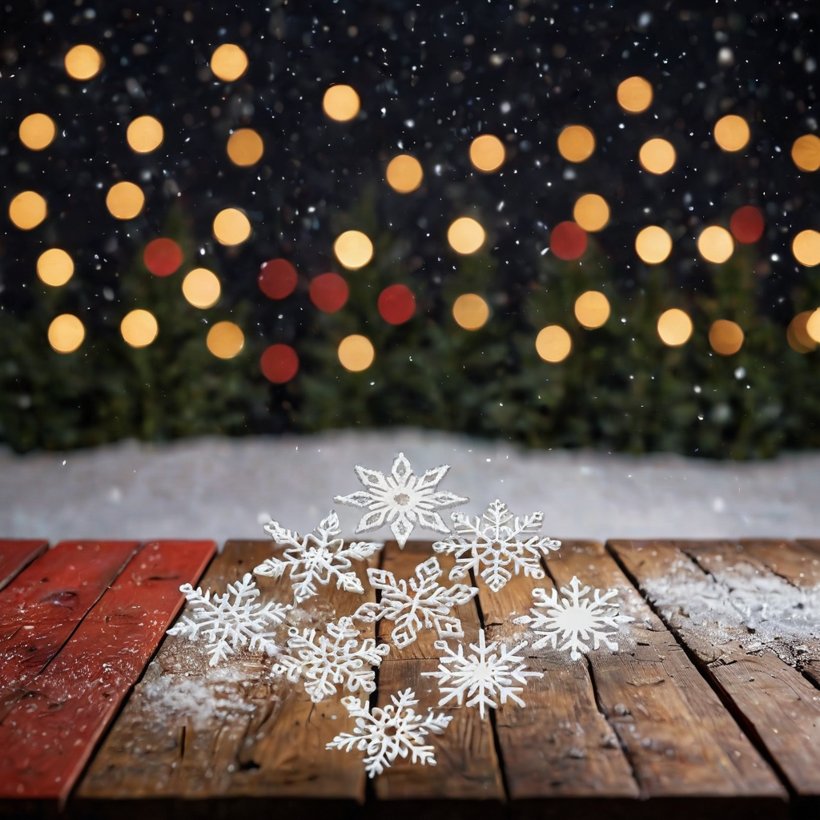 Copos texturizados — Adorno navideño · elige tu color
