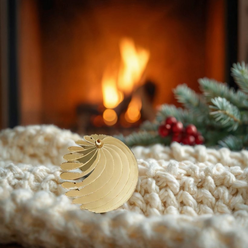 Adornos ondulados — Adorno navideño · elige tu color