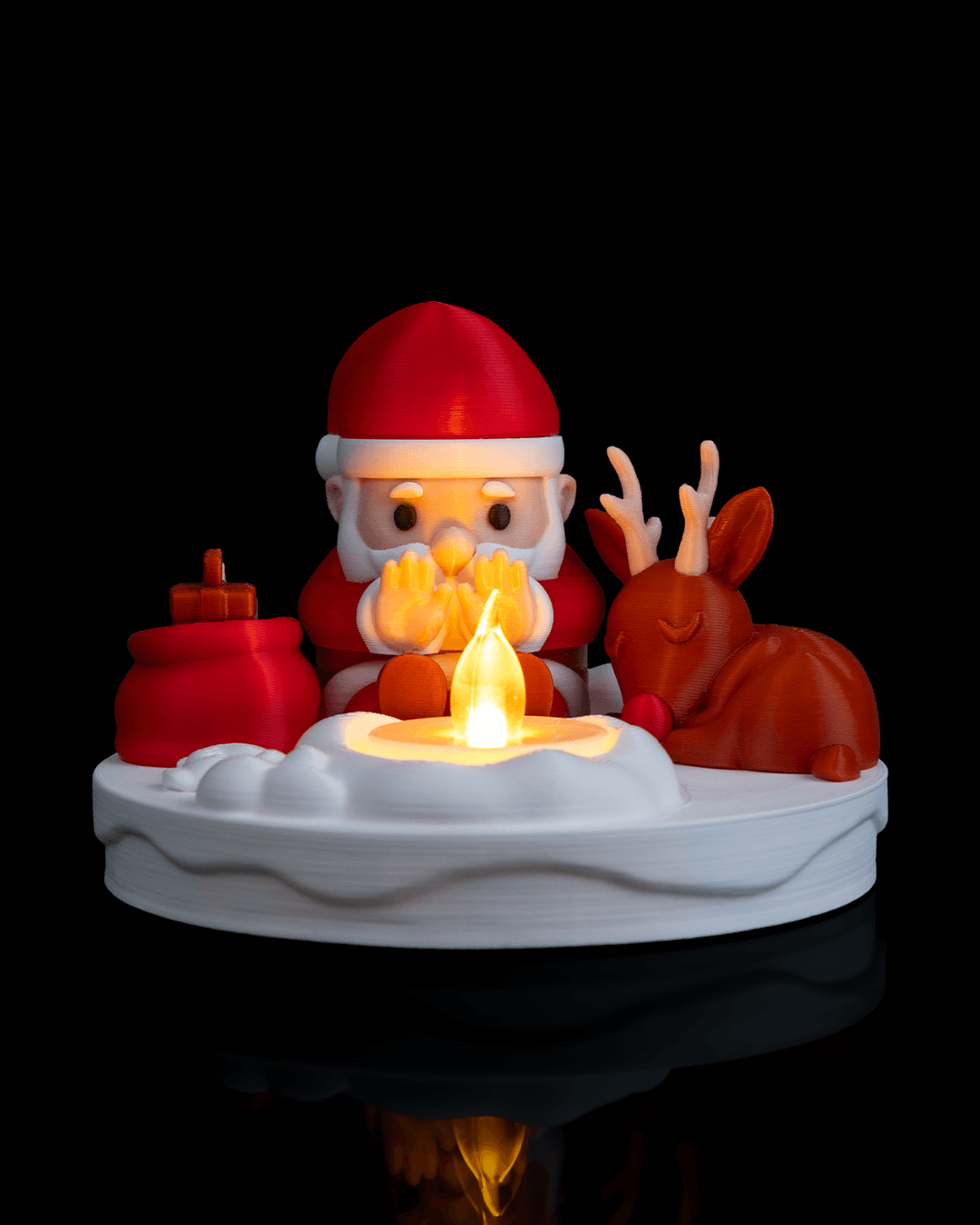 Santa's Bonfire — Lámpara — Lámpara de mesa (Santa junto al fuego)
