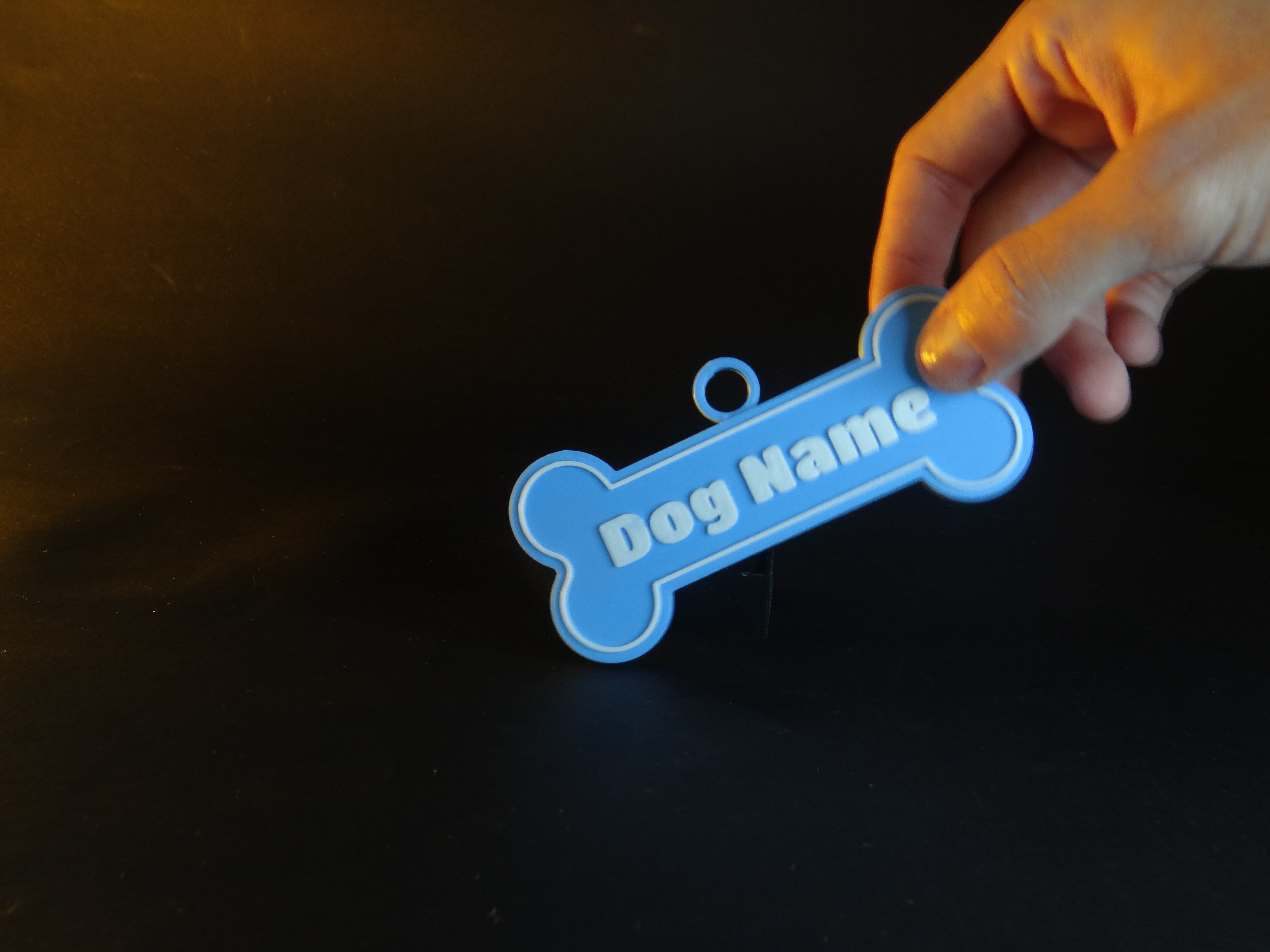 Placa para perro (personalizable) — Placa de identificación personalizable