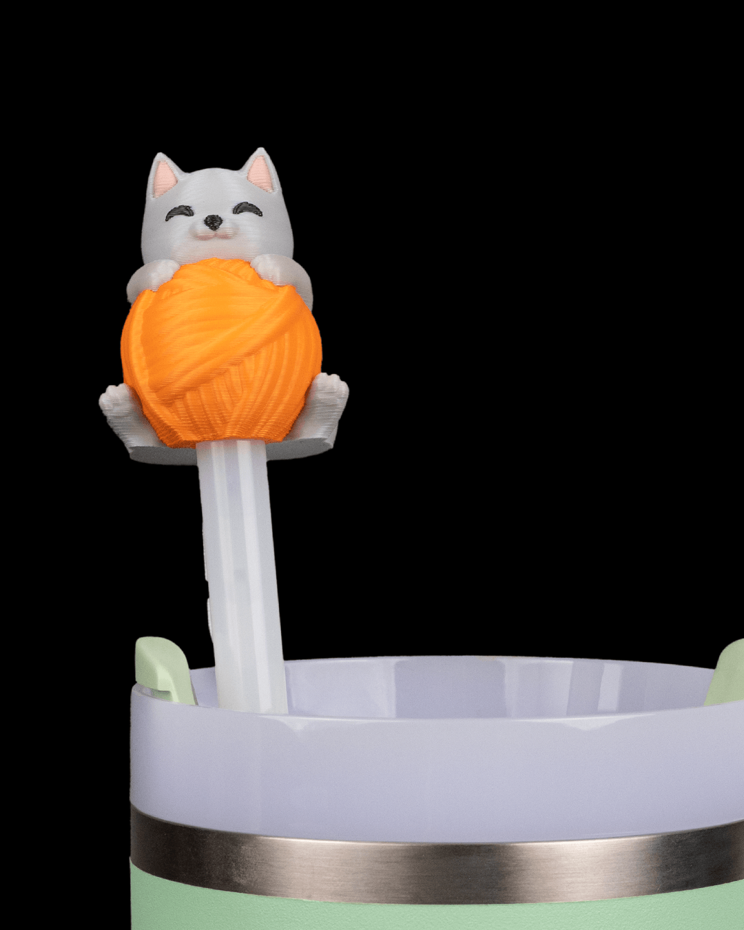 Pawsitively Hydrated — Topper de pajilla + charm (perrito)